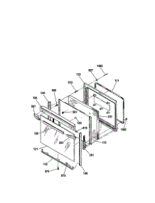 Door parts for Kenmore Range 911.92401990 (91192401990, 911 92401990) from AppliancePartsPros.com
