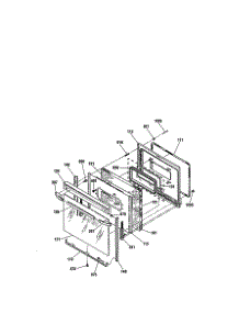 Door parts for Kenmore Range 911.95298990 (91195298990, 911 95298990) from AppliancePartsPros.com