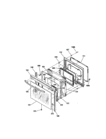 Door parts for Kenmore Range 911.95982990 (91195982990, 911 95982990) from AppliancePartsPros.com