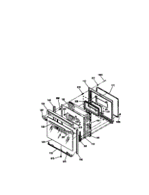 Door Section parts for Kenmore Range 911.95487990 (91195487990, 911 95487990) from AppliancePartsPros.com