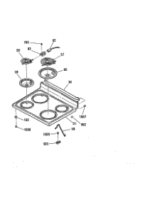 Maintop Section parts for Kenmore Range 911.93488990 (91193488990, 911 93488990) from AppliancePartsPros.com