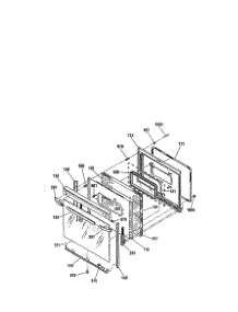 Door parts for Kenmore Range 911.93488990 (91193488990, 911 93488990) from AppliancePartsPros.com