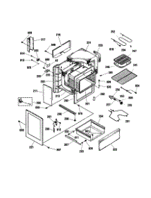 Body Section parts for Kenmore Range 911.92496890 (91192496890, 911 92496890) from AppliancePartsPros.com