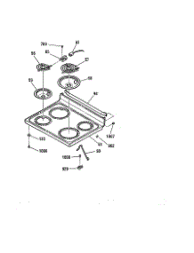 Maintop parts for Kenmore Range 911.93407990 (91193407990, 911 93407990) from AppliancePartsPros.com