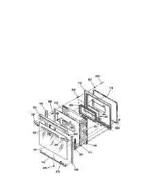 Door parts for Kenmore Range 911.93588990 (91193588990, 911 93588990) from AppliancePartsPros.com