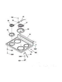 Maintop parts for Kenmore Range 911.93588990 (91193588990, 911 93588990) from AppliancePartsPros.com