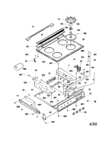 Maintop parts for Kenmore Range 911.36665893 (91136665893, 911 36665893) from AppliancePartsPros.com