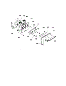 Door parts for Kenmore Range 911.36669891 (91136669891, 911 36669891) from AppliancePartsPros.com
