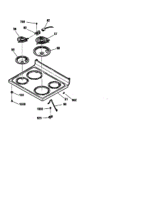 Maintop parts for Kenmore Range 911.93218990 (91193218990, 911 93218990) from AppliancePartsPros.com