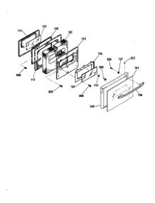 Door parts for Kenmore Range 911.46569892 (91146569892, 911 46569892) from AppliancePartsPros.com