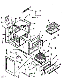 Body Section parts for Kenmore Range 911.7168810 (9117168810, 911 7168810) from AppliancePartsPros.com