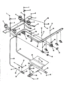 Burner parts for Kenmore Range 911.7178810 (9117178810, 911 7178810) from AppliancePartsPros.com