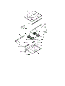 Maintop parts for Kenmore Range 911.95181890 (91195181890, 911 95181890) from AppliancePartsPros.com