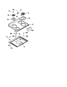Maintop parts for Kenmore Range 911.63271891 (91163271891, 911 63271891) from AppliancePartsPros.com