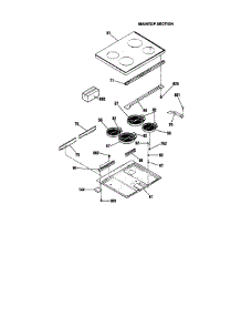Maintop parts for Kenmore Range 911.95388891 (91195388891, 911 95388891) from AppliancePartsPros.com