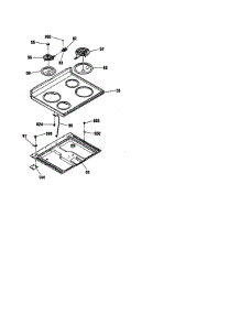 Maintop parts for Kenmore Range 911.92495891 (91192495891, 911 92495891) from AppliancePartsPros.com
