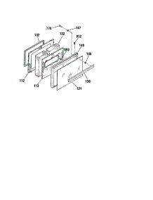 Door parts for Kenmore Range 911.93201891 (91193201891, 911 93201891) from AppliancePartsPros.com