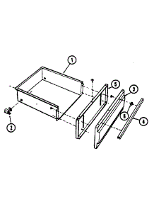 Drawer parts for Kenmore Range 663.31 / 1988 (66331 / 1988, 663 31 / 1988) from AppliancePartsPros.com