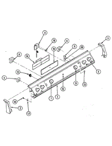 Control Panel parts for Kenmore Range 202.15 / 1988 (20215 / 1988, 202 15 / 1988) from AppliancePartsPros.com