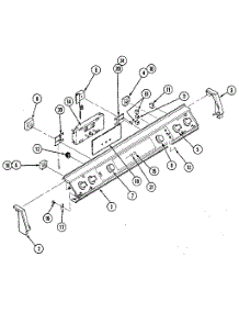 Control Panel parts for Kenmore Range 202.14 / 1988 (20214 / 1988, 202 14 / 1988) from AppliancePartsPros.com