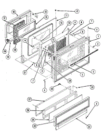 Door parts for Kenmore Range 201.33 / 1988 (20133 / 1988, 201 33 / 1988) from AppliancePartsPros.com