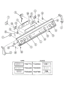 Control Panel Assembly parts for Kenmore Range 201.33 / 1988 (20133 / 1988, 201 33 / 1988) from AppliancePartsPros.com