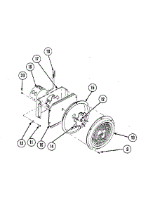 Fan - Convection Wheel Assembly parts for Kenmore Range 201.33 / 1988 (20133 / 1988, 201 33 / 1988) from AppliancePartsPros.com