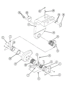 Fan Blower / Plenum Assembly parts for Kenmore Range 201.33 / 1988 (20133 / 1988, 201 33 / 1988) from AppliancePartsPros.com