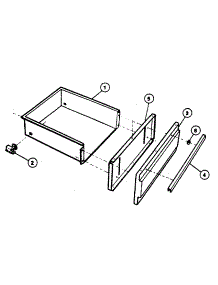 Drawer parts for Kenmore Range 663.21 / 1988 (66321 / 1988, 663 21 / 1988) from AppliancePartsPros.com