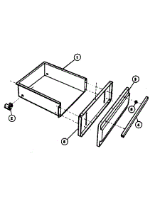 Drawer parts for Kenmore Range 663.48 / 1988 (66348 / 1988, 663 48 / 1988) from AppliancePartsPros.com