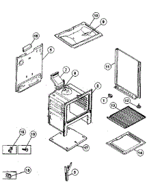 Cabinet parts for Kenmore Range 993.01 / 1988 (99301 / 1988, 993 01 / 1988) from AppliancePartsPros.com