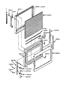 Door Parts parts for Kenmore Range 564.8756180 (5648756180, 564 8756180) from AppliancePartsPros.com