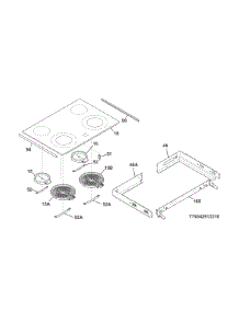 Main Top parts for Kenmore Range 790.42519313 (79042519313, 790 42519313) from AppliancePartsPros.com
