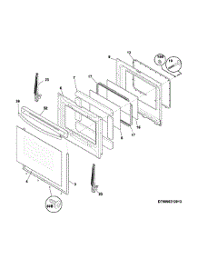 Door parts for Kenmore Range 790.94199311 (79094199311, 790 94199311) from AppliancePartsPros.com
