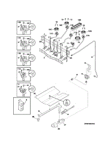 Burner parts for Kenmore Range 790.73439312 (79073439312, 790 73439312) from AppliancePartsPros.com