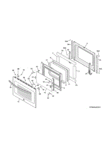 Door parts for Kenmore Range 790.42523314 (79042523314, 790 42523314) from AppliancePartsPros.com