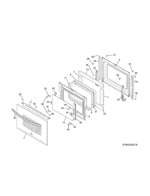 Door parts for Kenmore Range 790.42549314 (79042549314, 790 42549314) from AppliancePartsPros.com