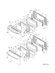 Doors parts for Kenmore Range 790.97219411 (79097219411, 790 97219411) from AppliancePartsPros.com