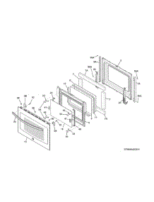 Door parts for Kenmore Range 790.42513312 (79042513312, 790 42513312) from AppliancePartsPros.com