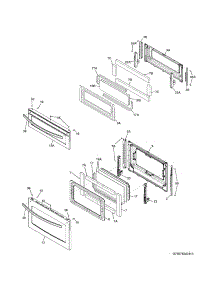 Doors parts for Kenmore Range 790.78043410 (79078043410, 790 78043410) from AppliancePartsPros.com
