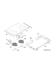 Main Top parts for Kenmore Range 790.42513311 (79042513311, 790 42513311) from AppliancePartsPros.com