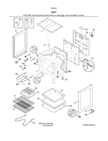 Body parts for Kenmore Range 790.93019311 (79093019311, 790 93019311) from AppliancePartsPros.com
