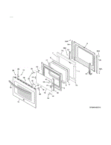 Door parts for Kenmore Range 790.42543312 (79042543312, 790 42543312) from AppliancePartsPros.com