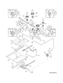 Burner parts for Kenmore Range 790.32613313 (79032613313, 790 32613313) from AppliancePartsPros.com