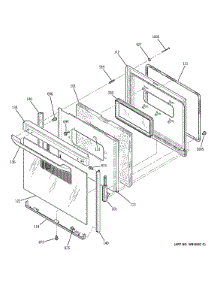 Door parts for Kenmore Range 911.94490301 (91194490301, 911 94490301) from AppliancePartsPros.com