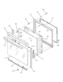 Door parts for Kenmore Range 911.94400301 (91194400301, 911 94400301) from AppliancePartsPros.com