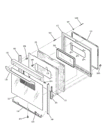 Door parts for Kenmore Range 911.93091301 (91193091301, 911 93091301) from AppliancePartsPros.com