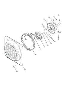 Convection Fan parts for Kenmore Range 911.46394300 (91146394300, 911 46394300) from AppliancePartsPros.com