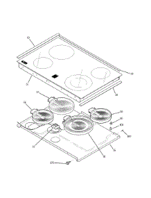 Cooktop parts for Kenmore Range 911.46392300 (91146392300, 911 46392300) from AppliancePartsPros.com