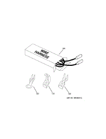 Wire Harness & Wiring Components parts for Kenmore Range 911.95492300 (91195492300, 911 95492300) from AppliancePartsPros.com